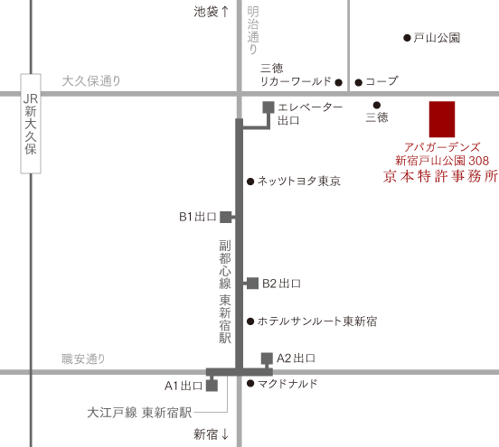 京本特許事務所 地図